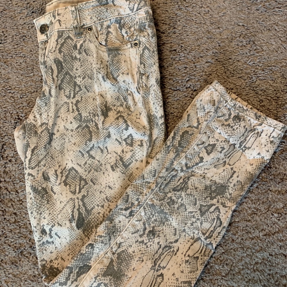 The Limited Snakeskin Skinny Jean